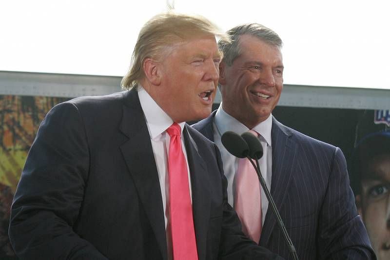 Vince McMahon and President Donald Trump