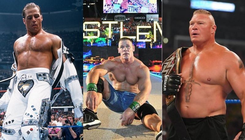 Shawn Michaels; John Cena; Brock Lesnar