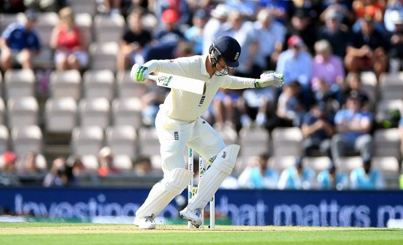 Keaton Jennings was trapped by Bumrah in comical fashion.
