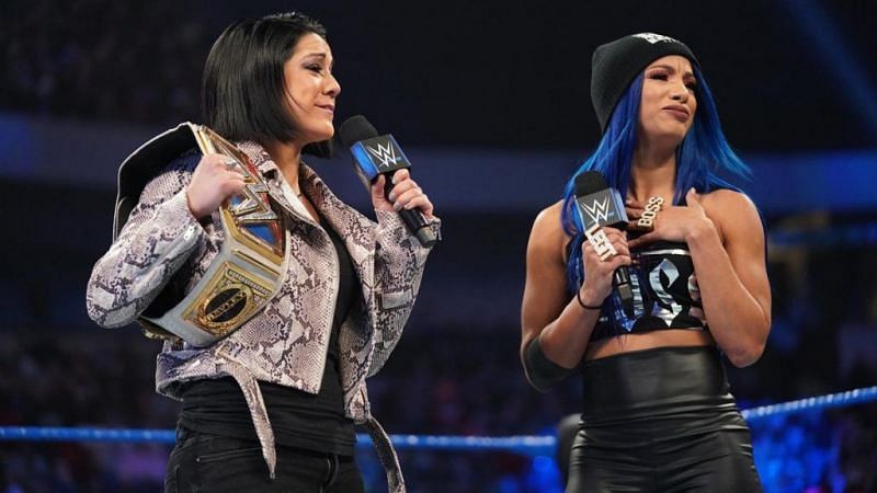 Bayley and Sasha Banks