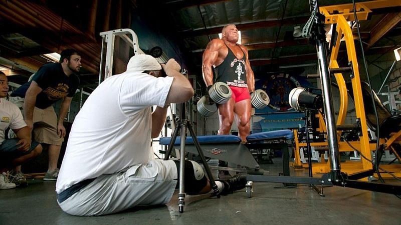Brock Lesnar during a photoshoot