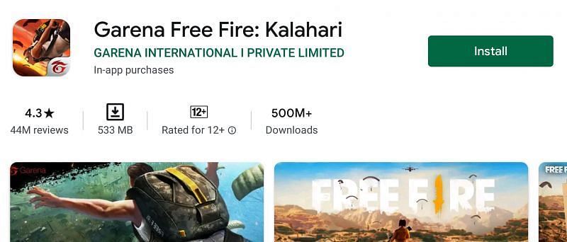 Free Fire in Android