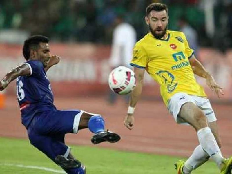 Harmanjot Singh Khabra in action for Chennaiyin FC during the first season of ISL
