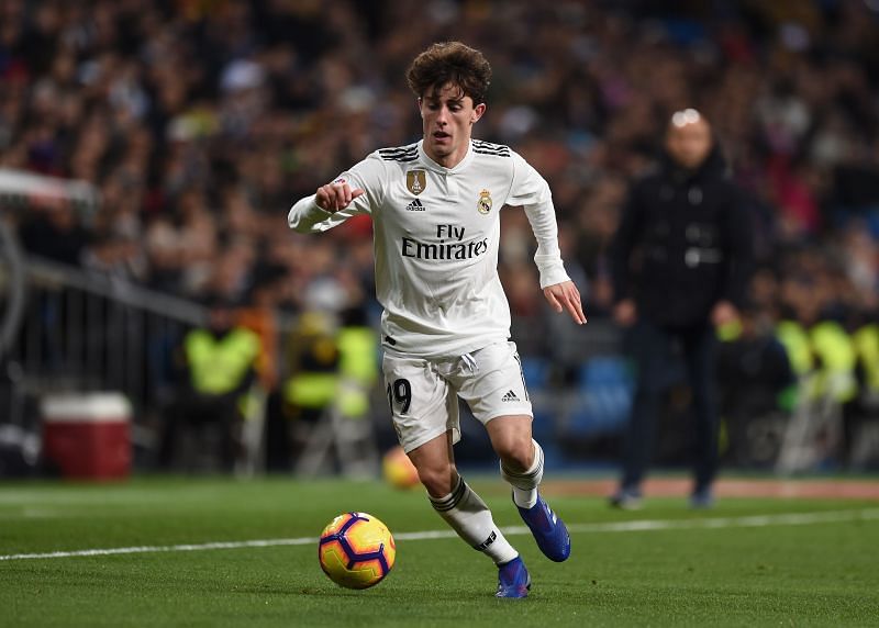 Alvaro Odriozola during a La Liga game against Deportivo Alaves