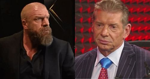 Triple H and Vince McMahon.