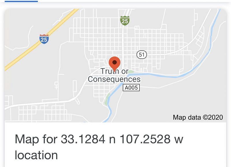 The location has been confirmed