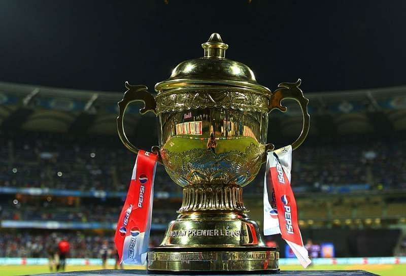 The coveted IPL trophy