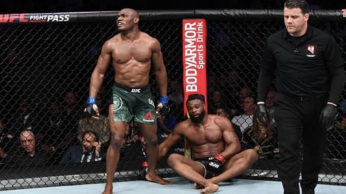 Usman and Woodley went to battle at UFC 235