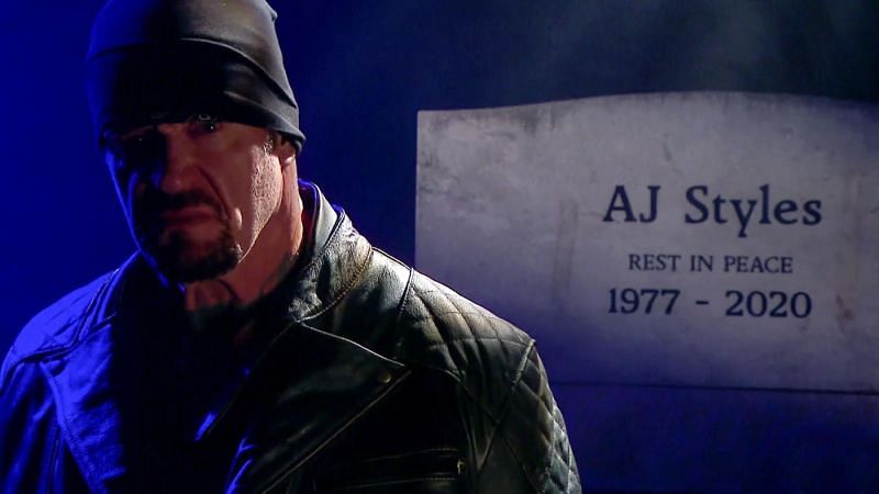 The Undertaker on the RAW before WrestleMania 36