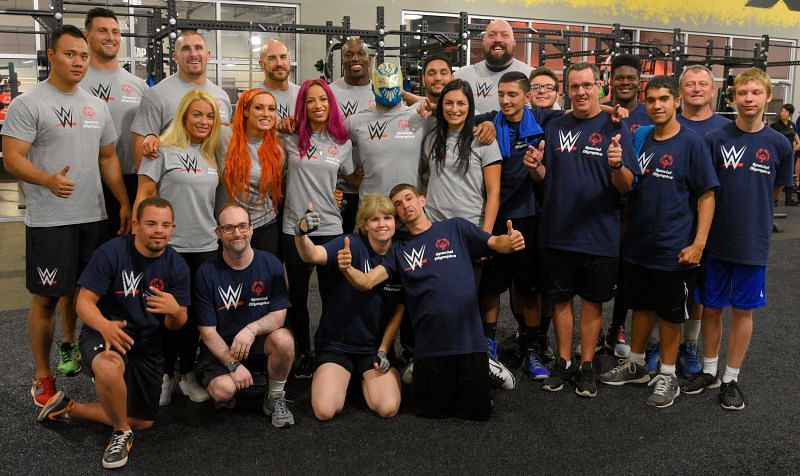 WWE Superstars with Special Olympics Athletes