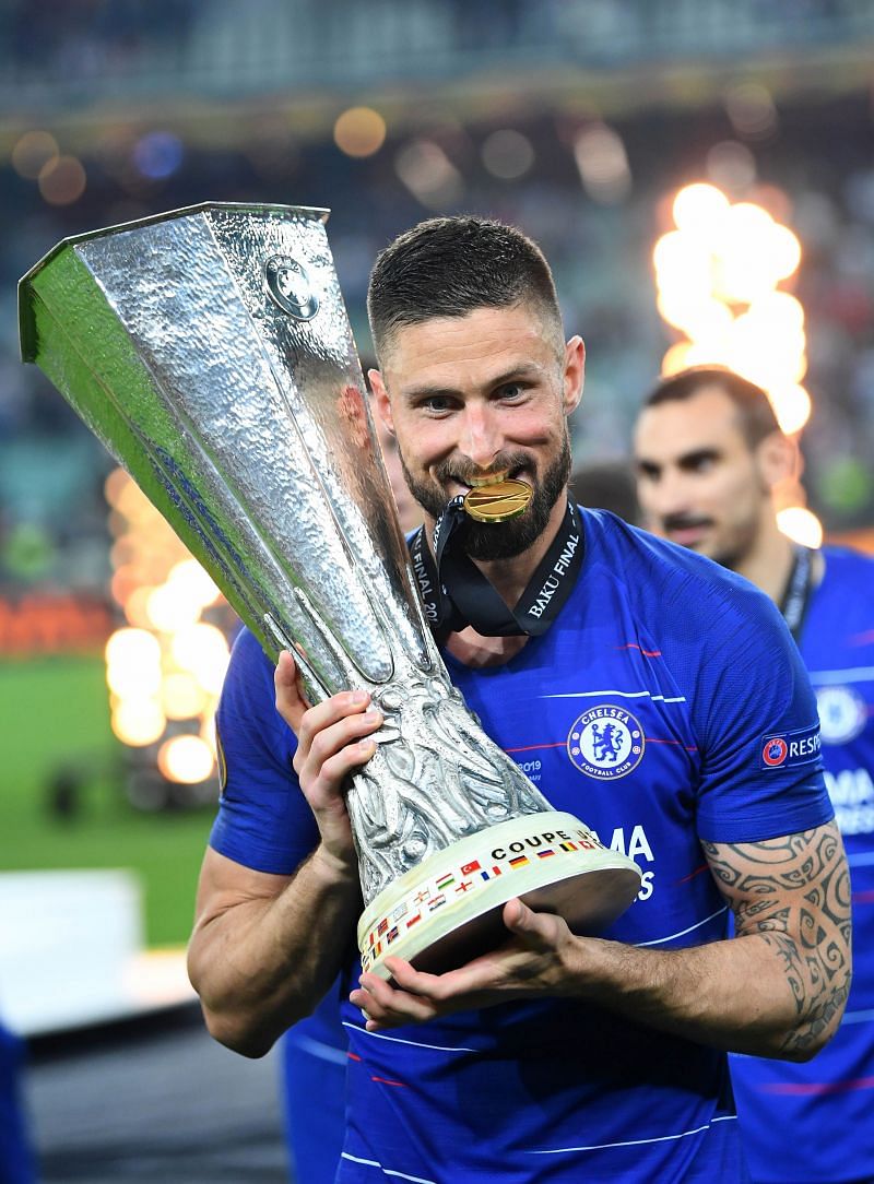 Giroud was the top-scorer in the 2018-19 Europa League