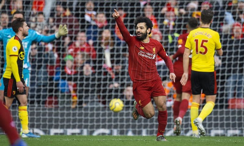 Salah can score all sorts of goals it seems...
