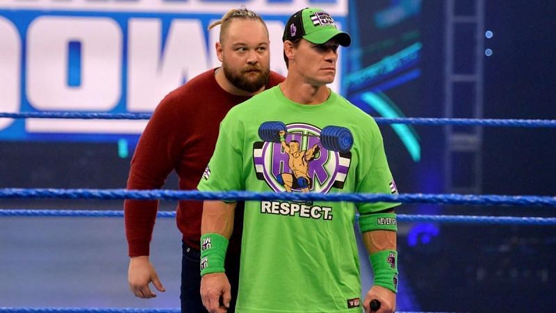 Bray Wyatt and John Cena on SmackDown