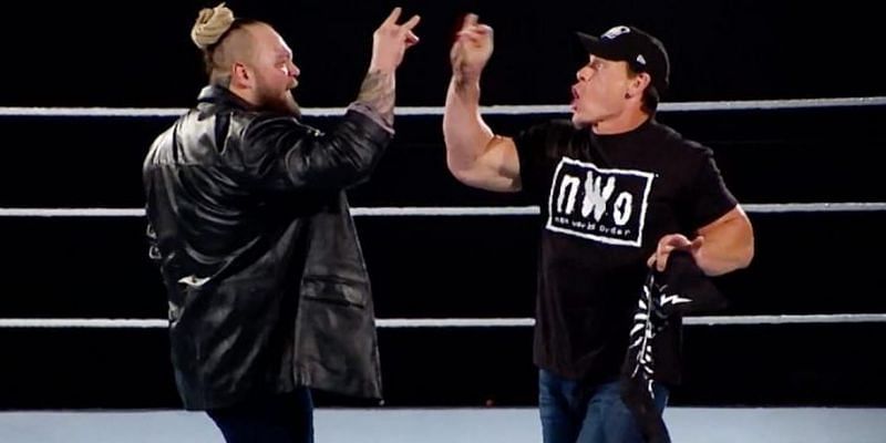 A Too Sweet moment between John Cena and Bray Wyatt