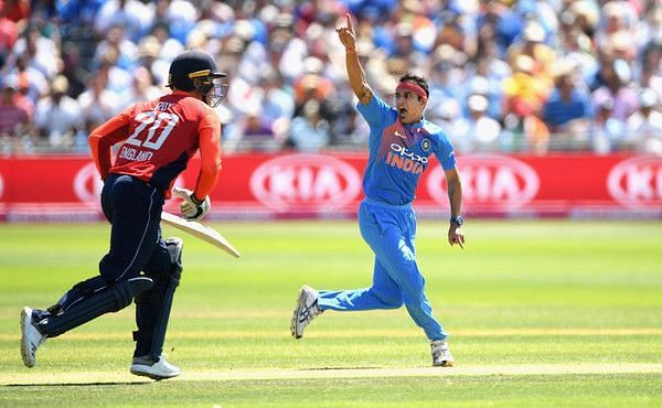 The pacer in action during his India debut [PC: Zimbio]