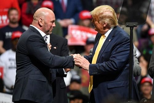 Dana White and President Trump