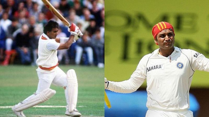 Sunil Gavaskar (left) and Virender Sehwag (right) are two of India&#039;s greatest openers