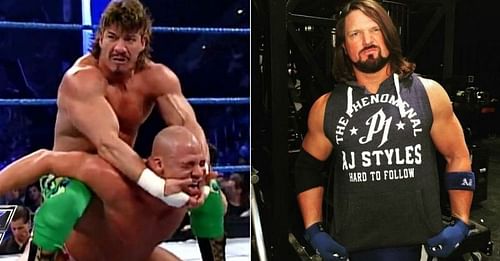 Kurt Angle and Eddie Guerrero; AJ Styles