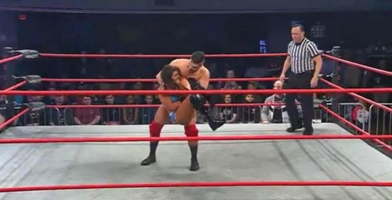 Ethan Page attempted to break the back of the IMPACT World Champion
