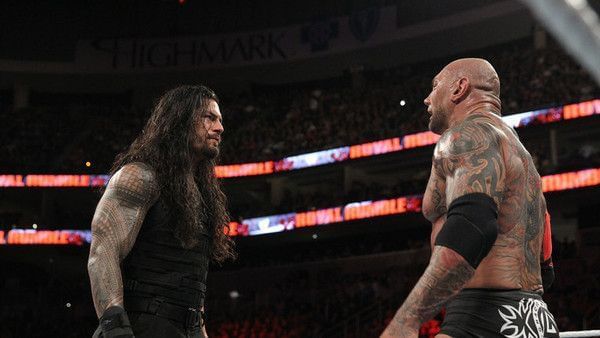 The fans in attendance preferred Roman Reigns winning the Royal Rumble match over Batista