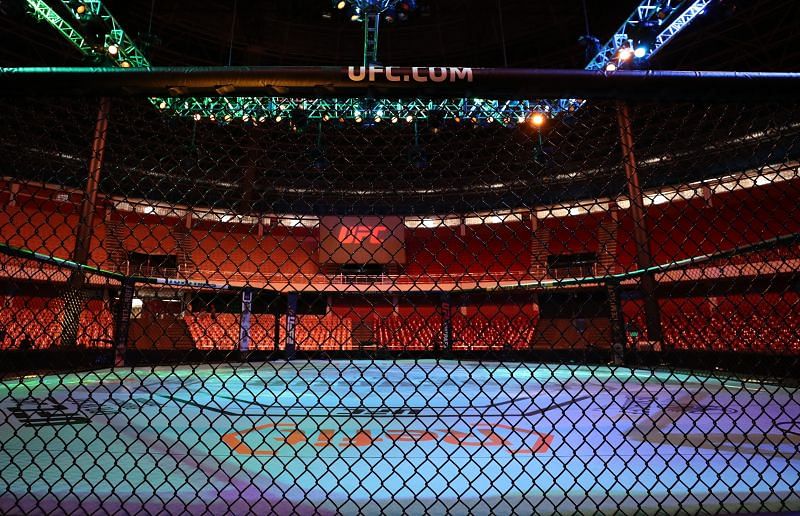 UFC arena resembles an empty colloseum