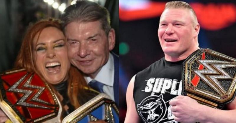 WWE Becky Lynch and Brock Lesnar