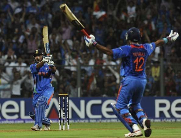 MS Dhoni scored the winning six after promoting himself up the order.