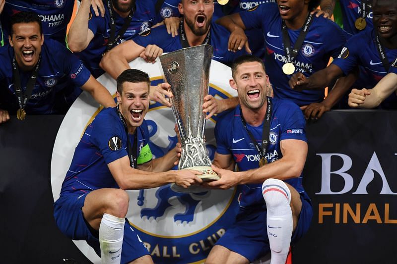 Azpilicueta captained Chelsea to the Europa League victory last May