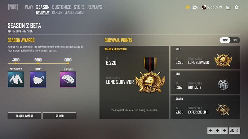 Post-Season Rewards in PUBG Mobile