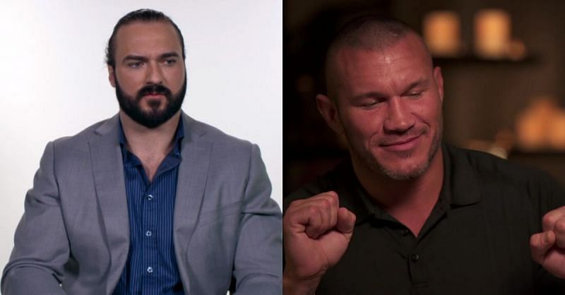 WWE superstars Drew McIntyre and Randy Orton