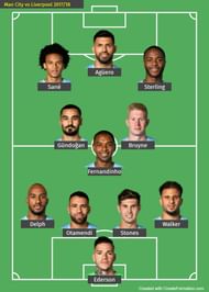 Manchester City vs Liverpool 2017/18