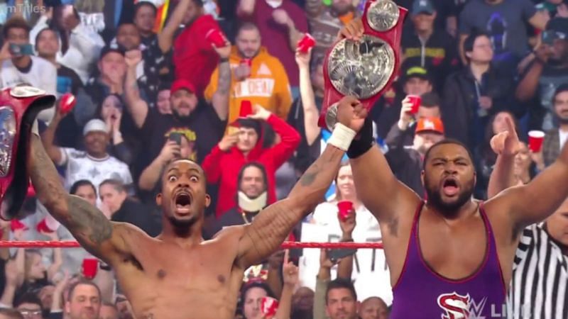 Ford and Dawkins reaction to winning the RAW titles was great