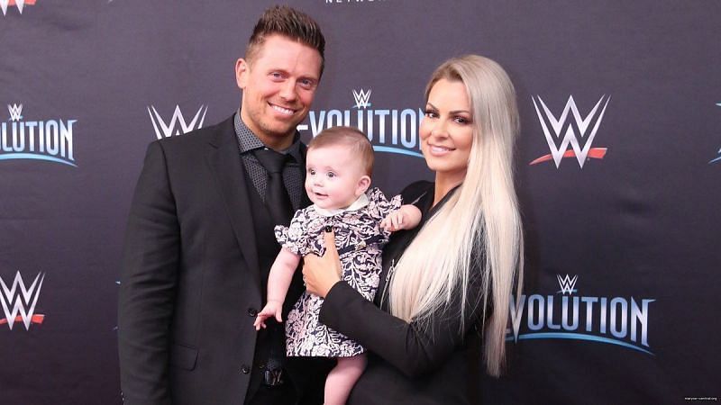 The Miz and Maryse with their baby