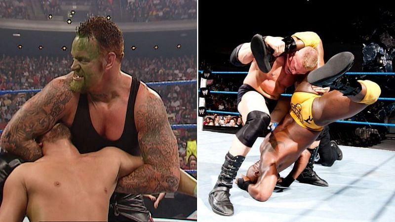 The Undertaker and Brock Lesnar some awesome moves in their arsenal which they don&#039;t use anymore