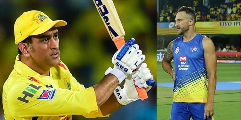 MS Dhoni has several match-winning knocks for CSK under his belt; Faf du Plessis (right)