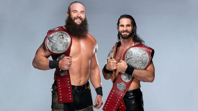 Strowman and Rollins had a brief reign as RAW Tag Team Champs last year