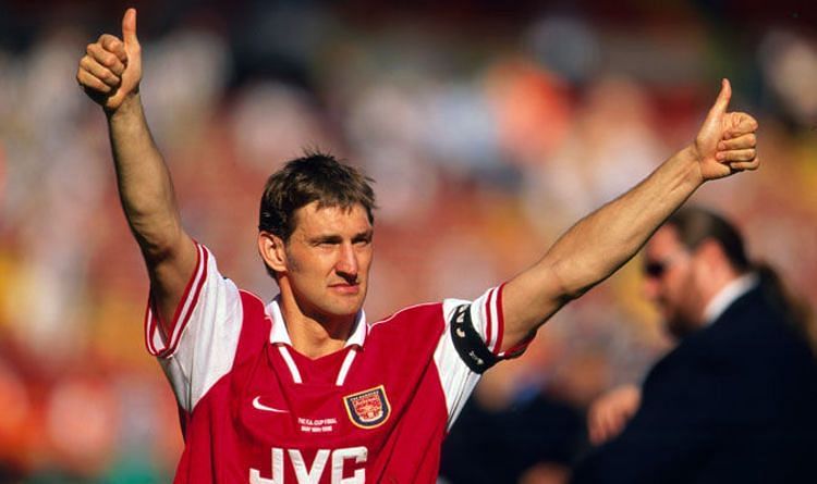 Tony Adams captained Arsenal to league titles in three different decades