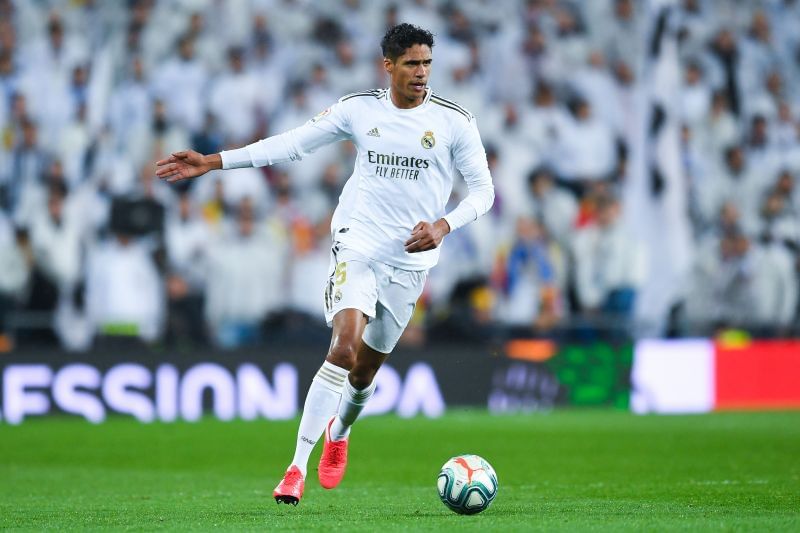 Raphael Varane during a La Liga game against Barceola