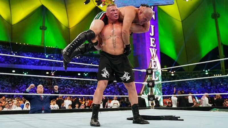 Cain Velasquez was destroyed by Brock Lesnar at WWE Crown Jewel last year
