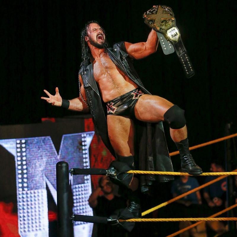 McIntyre won the NXT Championship during his second spell with WWE 