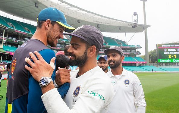 2018 टेस्ट सीरीज के दौरान भारत और ऑस्ट्रेलिया के खिलाड़ी