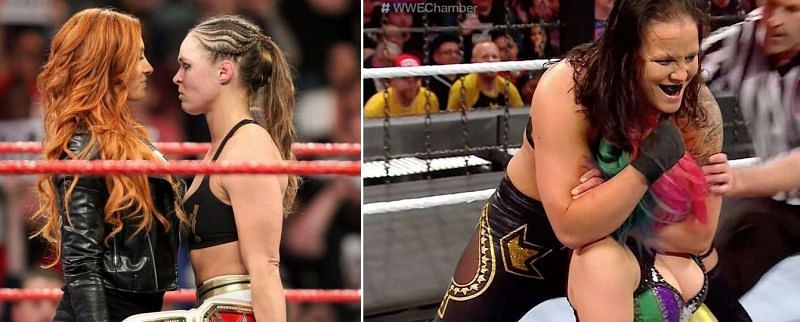 Shayna Baszler takes on Becky Lynch for the Raw Women&#039;s Championship at WrestleMania