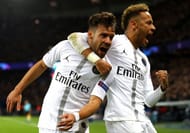 Juan Bernat and Neymar