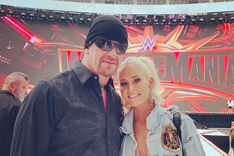 The Undertaker and Michelle McCool at WrestleMania 35