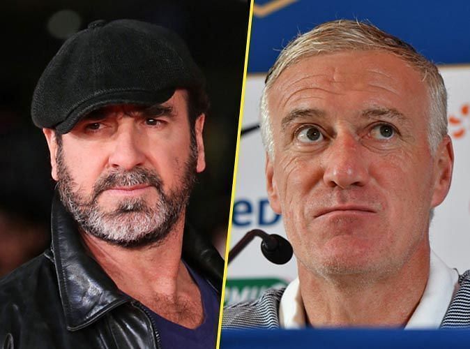 Eric Cantona and Didier Deschamps