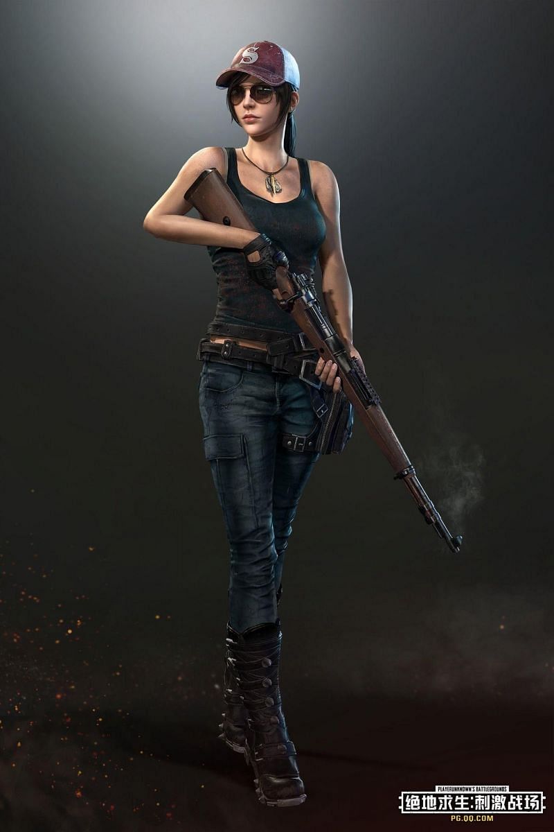 A female character in PUBG Mobile