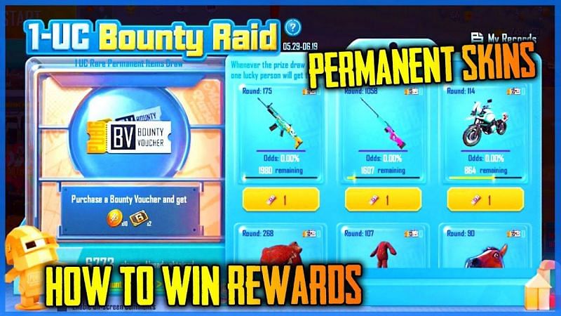 1 UC Bounty Raid Event in PUBG Mobile (Image Credits: Stan Go)