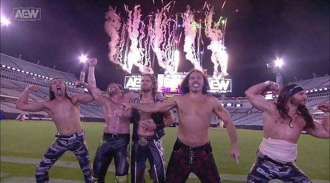 The Elite triumphed in a crazy Stadium Stampede Match at AEW Double or Nothing