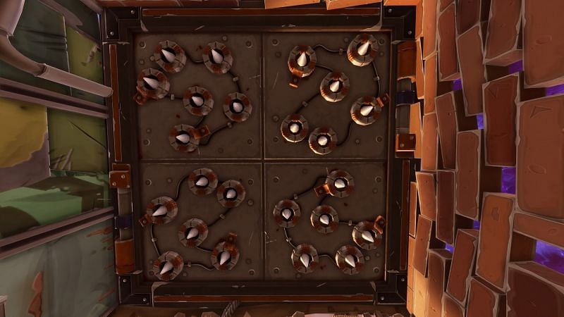 An image of the vaulted &quot;Spike Traps&quot; (Image Credits: PCGamer.com)