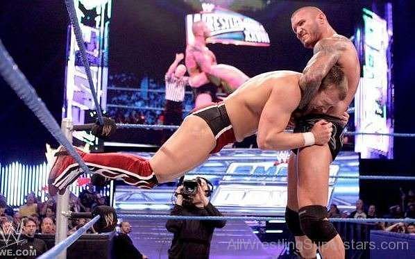 Randy Orton&#039;s rope hung DDT